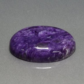 Caroite naturale viola da 15,03 ct, taglio ovale, opaco