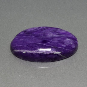 Charoite Viola naturale da 12,19 ct, Taglio ovale, Opaco