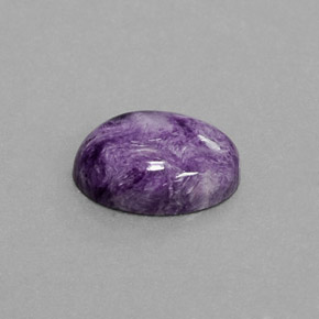 Caroite naturale viola da 5,36 ct, taglio ovale, opaco