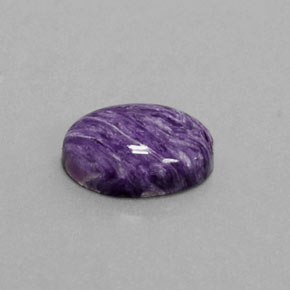 Caroite naturale viola da 5,59 ct, taglio ovale, opaco
