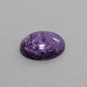 Caroite naturale viola da 4,89 ct, taglio ovale, opaco