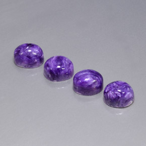Caroite naturale viola da  ct, taglio ovale, opaco