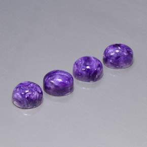 Caroite naturale viola da  ct, taglio ovale, opaco
