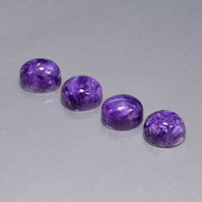 Caroite naturale viola da  ct, taglio ovale, opaco