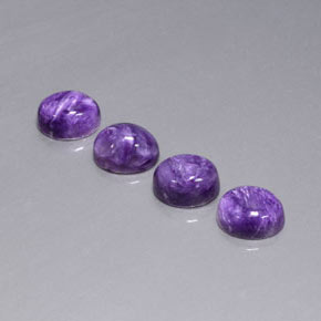 Caroite naturale viola da  ct, taglio ovale, opaco