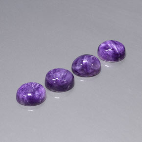 Caroite naturale viola da  ct, taglio ovale, opaco