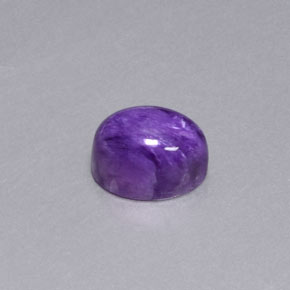 Caroite naturale viola da 1,96 ct, taglio ovale, opaco