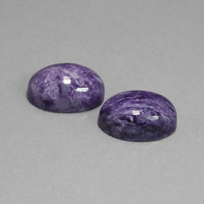 Caroite naturale viola da  ct, taglio ovale, opaco