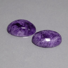 Caroite naturale viola da  ct, taglio ovale, opaco