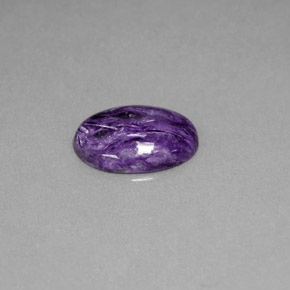 Charoite Viola naturale da 3.54 ct, Taglio ovale, Opaco
