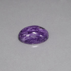 Charoite Viola naturale da 5.27 ct, Taglio ovale, Opaco