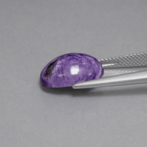 Charoite Viola naturale da 5.27 ct, Taglio ovale, Opaco