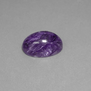 Charoite Viola naturale da 6.56 ct, Taglio ovale, Opaco
