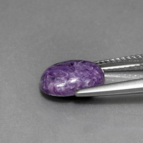 Charoite Viola naturale da 2.06 ct, Taglio ovale, Opaco