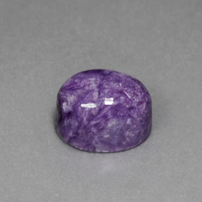 Caroite naturale viola da 4,43 ct, taglio ovale, opaco