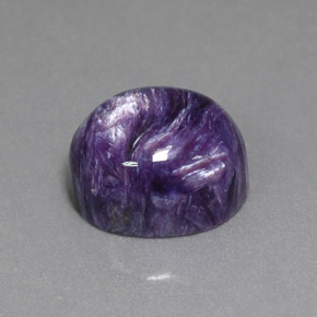 Charoite Viola naturale da 6.93 ct, Taglio ovale, Opaco