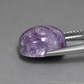 Charoite Viola naturale da 5.45 ct, Taglio ovale, Opaco
