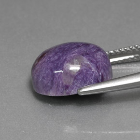 Charoite Viola naturale da 5.61 ct, Taglio ovale, Opaco
