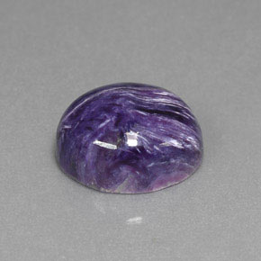 Caroite naturale viola da 5,56 ct, taglio ovale, opaco