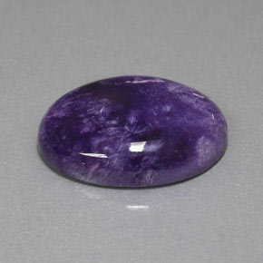 Charoite Viola naturale da 12.62 ct, Taglio ovale, Opaco