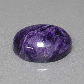 Charoite Viola naturale da 17.18 ct, Taglio ovale, Opaco