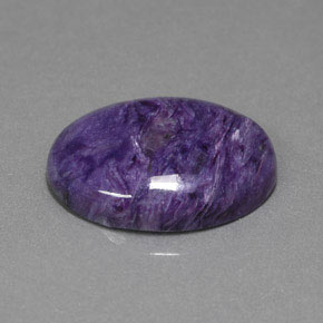 Caroite viola naturale da 11,80 ct, taglio ovale, opaco