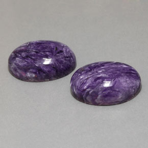 Caroite naturale viola da  ct, taglio ovale, opaco