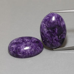 Gemme di Charoite Viola naturale da  ct, Ovale, Opaco