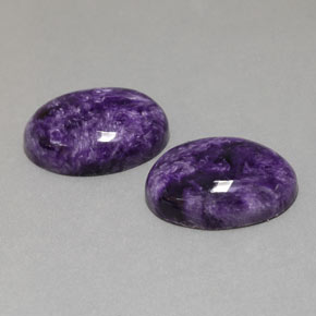 Gemme di Charoite Viola naturale da  ct, Ovale, Opaco