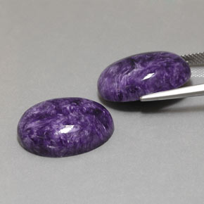 Gemme di Charoite Viola naturale da  ct, Ovale, Opaco