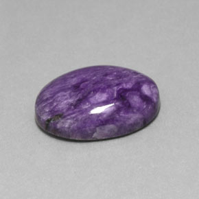 Charoite Viola naturale da 13.64 ct, Taglio ovale, Opaco