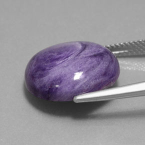 Charoite Viola naturale da 11.28 ct, Taglio rotondo, Opaco