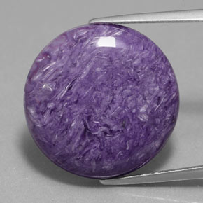 Charoite Viola naturale da 13.94 ct, Taglio rotondo, Opaco
