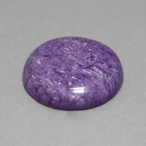 Charoite Viola naturale da 13.94 ct, Taglio rotondo, Opaco