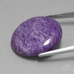 Charoite Viola naturale da 13.94 ct, Taglio rotondo, Opaco