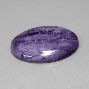 Charoite Viola naturale da 26.90 ct, Taglio ovale, Opaco
