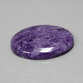 Charoite Viola naturale da 27.16 ct, Taglio ovale, Opaco