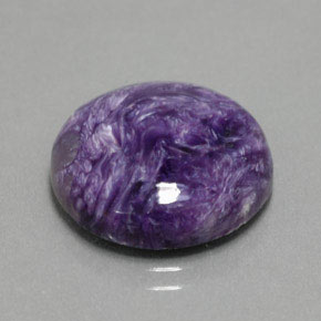 Charoite Viola naturale da 10.76 ct, Taglio rotondo, Opaco