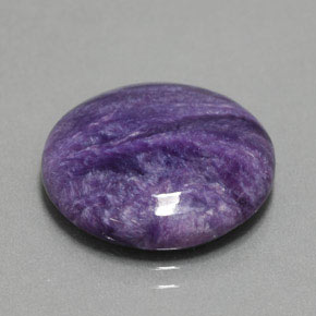 Caroite naturale viola da 11,13 ct, taglio rotondo, opaco
