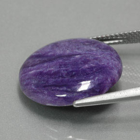 Caroite naturale viola da 11,13 ct, taglio rotondo, opaco