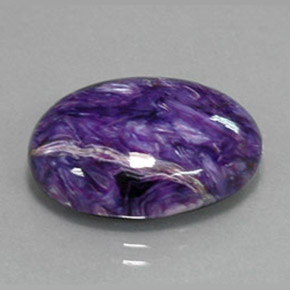 Caroite naturale viola da 13,56 ct, taglio ovale, opaco