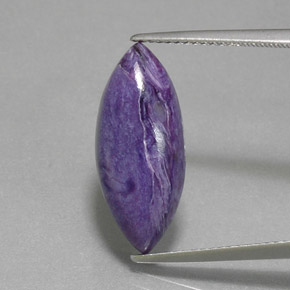 Caroite naturale viola da 6,82 ct, marchesa, opaco