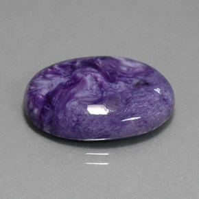 Caroite naturale viola da 14,18 ct, taglio ovale, opaco