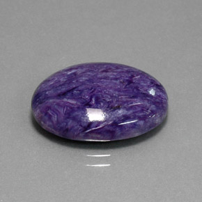 Caroite naturale viola da 11,49 ct, taglio ovale, opaco