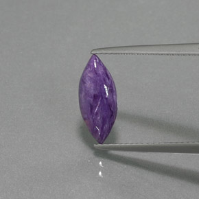 Charoite Viola naturale da 1.32 ct, Taglio marquise, Opaco