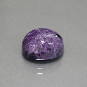 Charoite Viola naturale da 4.47 ct, Taglio ovale, Opaco