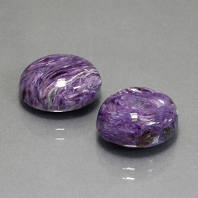 Caroite naturale viola da  ct, taglio ovale, opaco