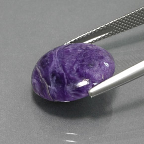 Charoite Viola naturale da 8.00 ct, Taglio rotondo, Opaco