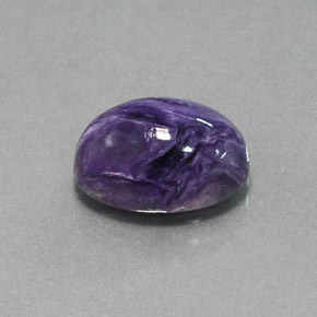 Charoite Viola naturale da 6.21 ct, Taglio ovale, Opaco