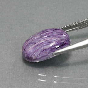 Charoite Viola naturale da 5.20 ct, Taglio ovale, Opaco
